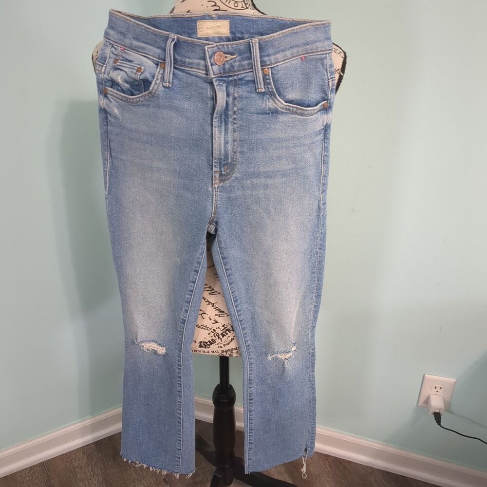 MOTHER The Insider Crop Step Fray High Rise In Limited Edition Jeans 25